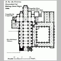 Evora, plan Walter Crum Watson, Portuguese Architecture, 2009.png